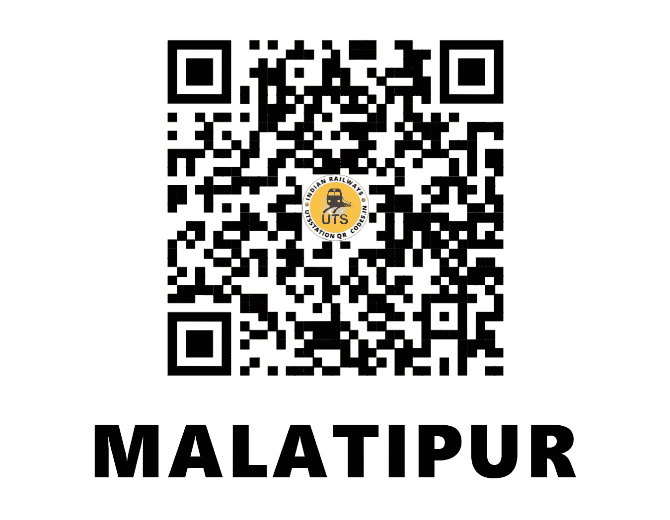 UTS QR Code for MALATIPUR - MPE (ER - WEST BENGAL)